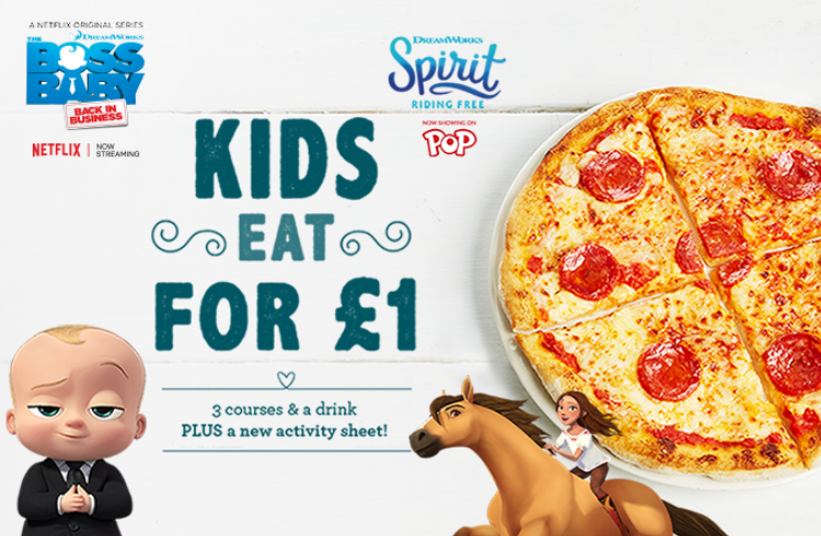 Bella Italia restaurant offer kids eat free