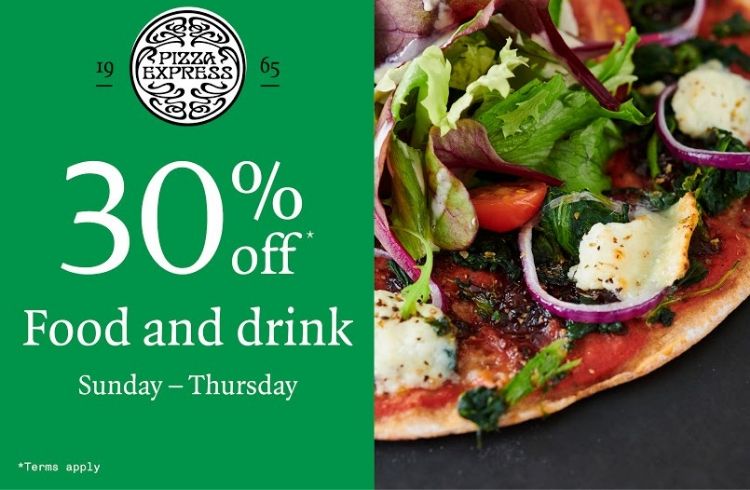 Pizza Express 30% off